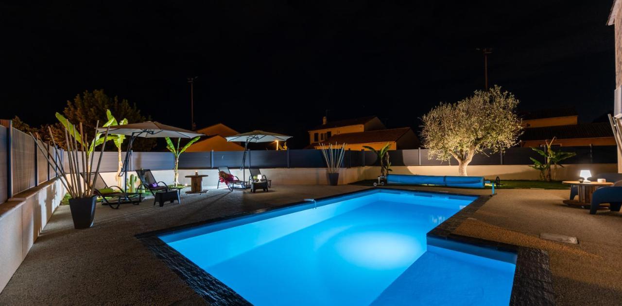 Villa Des Oliviers Sublime Villa Avec Piscine Chauffee Et Privee Et Baby Foot Bon-Encontre エクステリア 写真