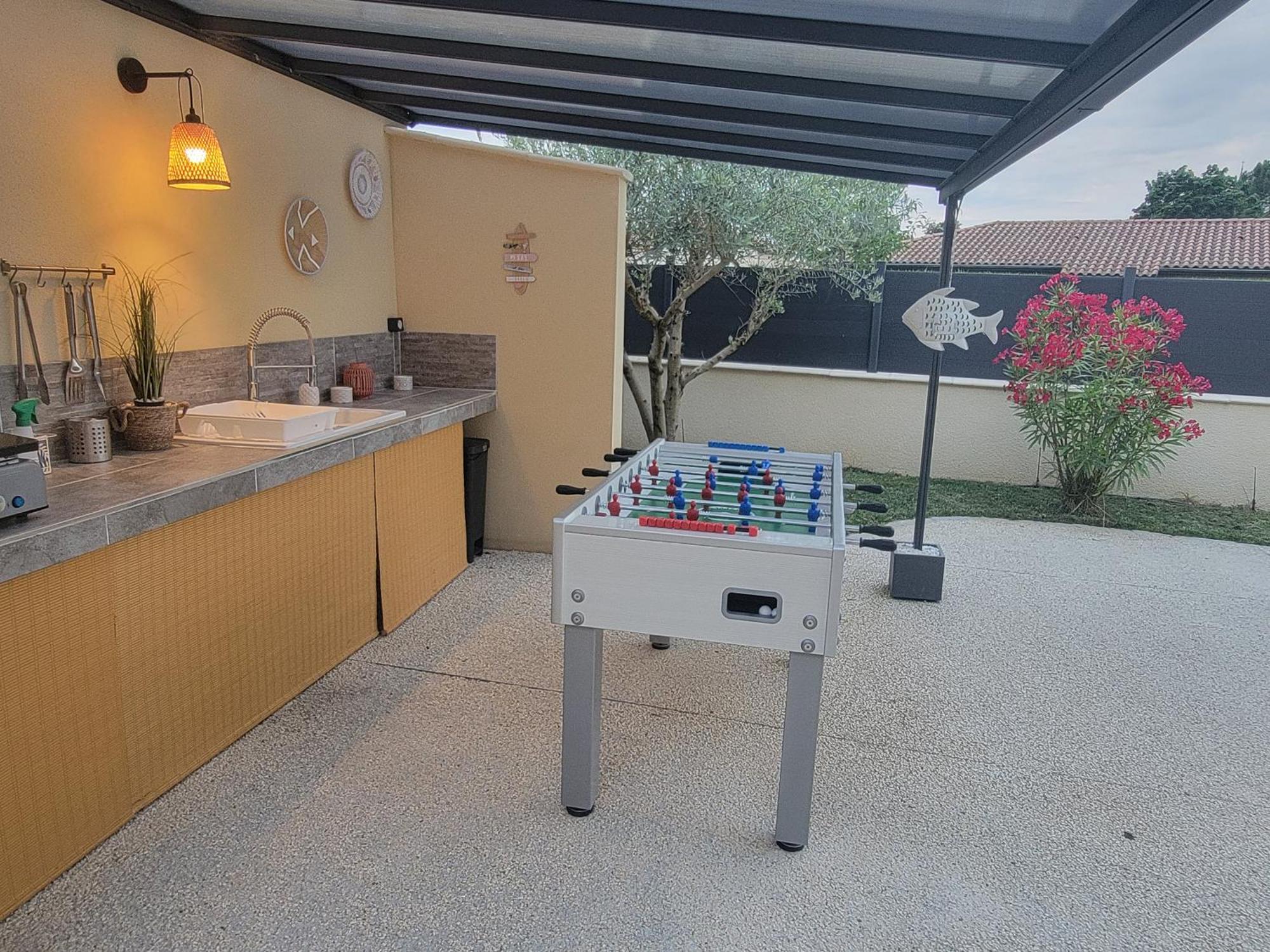 Villa Des Oliviers Sublime Villa Avec Piscine Chauffee Et Privee Et Baby Foot Bon-Encontre エクステリア 写真